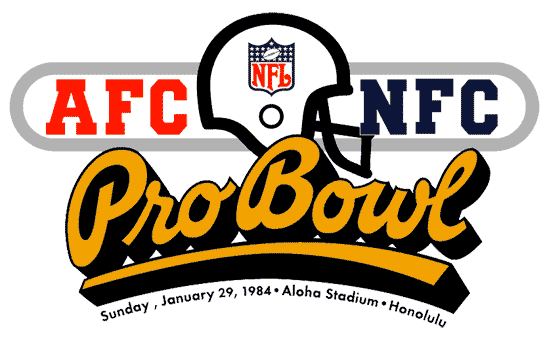 Pro Bowl 1984 Primary Logo iron on transfers for clothing